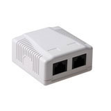 Intronics Surface mounted box unshielded 2 portsSurface mounted box unshielded 2 ports (FA5002)